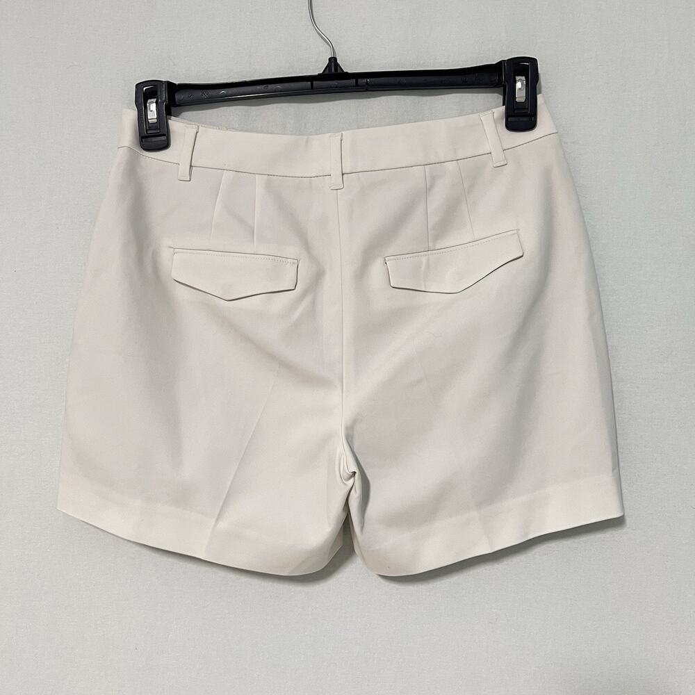 White House Black Market Black Women 6 Embroidered The 5" Short Floral Ivory - Picture 5 of 11